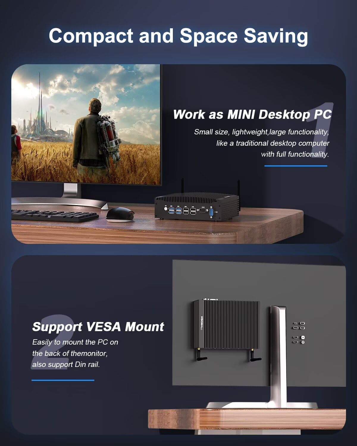 Amazon.com: WINSMALL Mini PC Industrial mini Computer Core i7